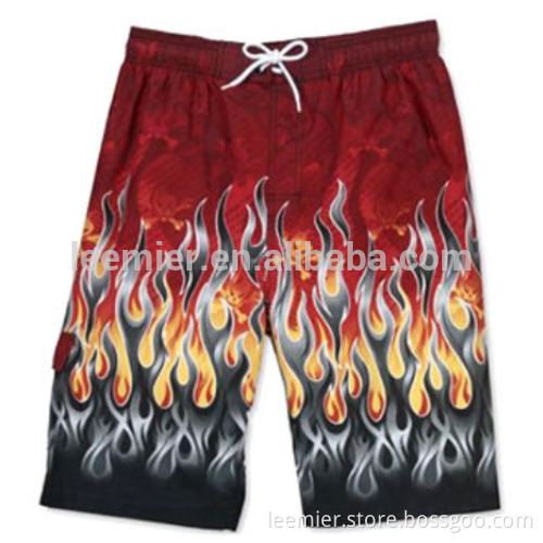 Popular Quick Dry Men's Slim Fit Board shorts with Flames